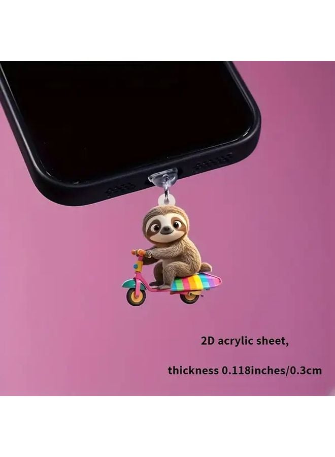 سدادة الغبار ذات الجماجم الزرقاء للواجهة البيضاوية من النوع C لحماية منفذ الهاتف - Image 4