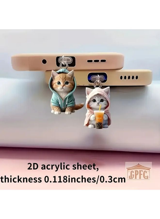 سدادة الغبار ذات الجماجم الزرقاء للواجهة البيضاوية من النوع C لحماية منفذ الهاتف - Image 2