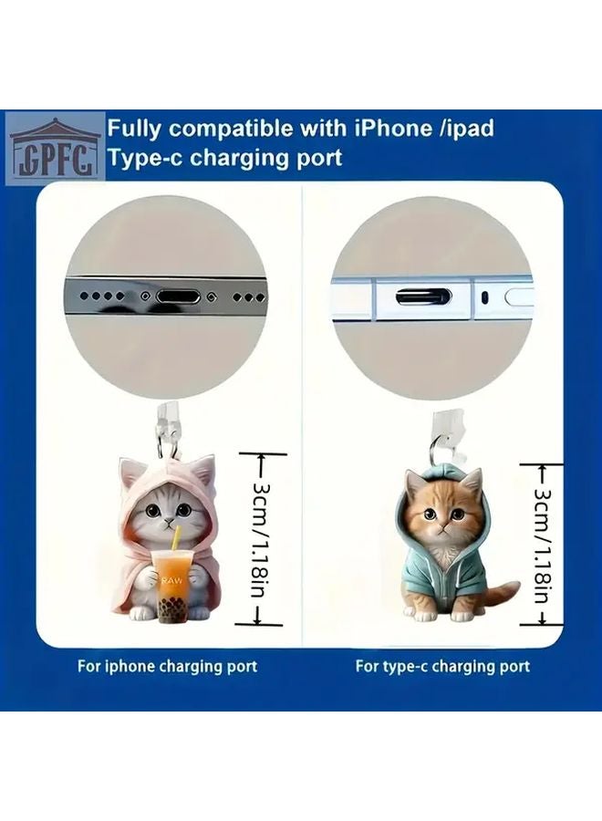 سدادة الغبار ذات الجماجم الزرقاء للواجهة البيضاوية من النوع C لحماية منفذ الهاتف - Image 3