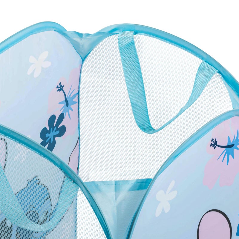 Jay Franco Disney Lilo and Stitch Pop Up Hamper - Mesh Laundry Basket/Bag with Durable Handles - Storage for Clothes and Toys - Image 3