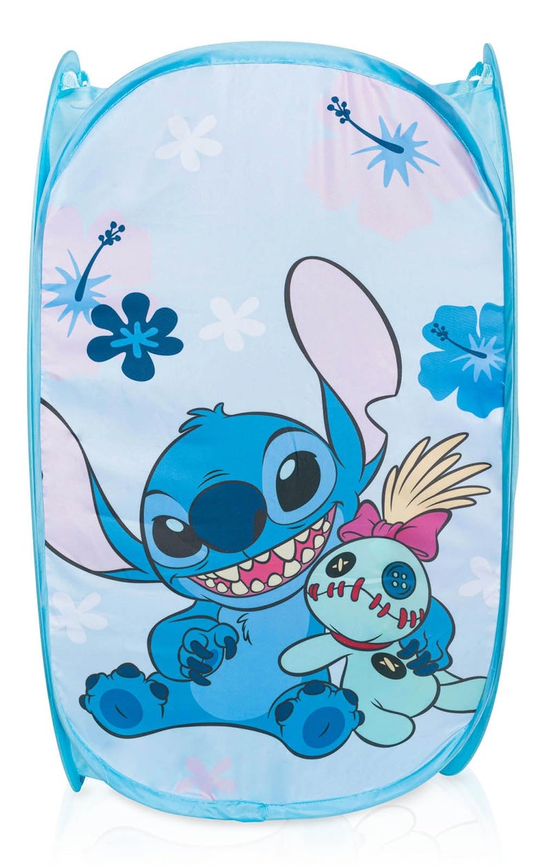 Jay Franco Disney Lilo and Stitch Pop Up Hamper - Mesh Laundry Basket/Bag with Durable Handles - Storage for Clothes and Toys - Image 1