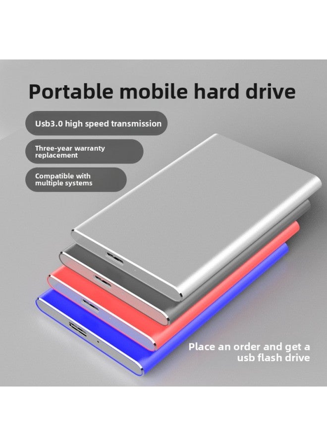 Aluminum Alloy 2.5 Inch Mobile Hard Disk 1TB500G High Speed USB3.0 Convenient And Exquisite Integrated Forming Technology And Beauty-Capacity:1TB-Interface:USB 3.0 - Image 2
