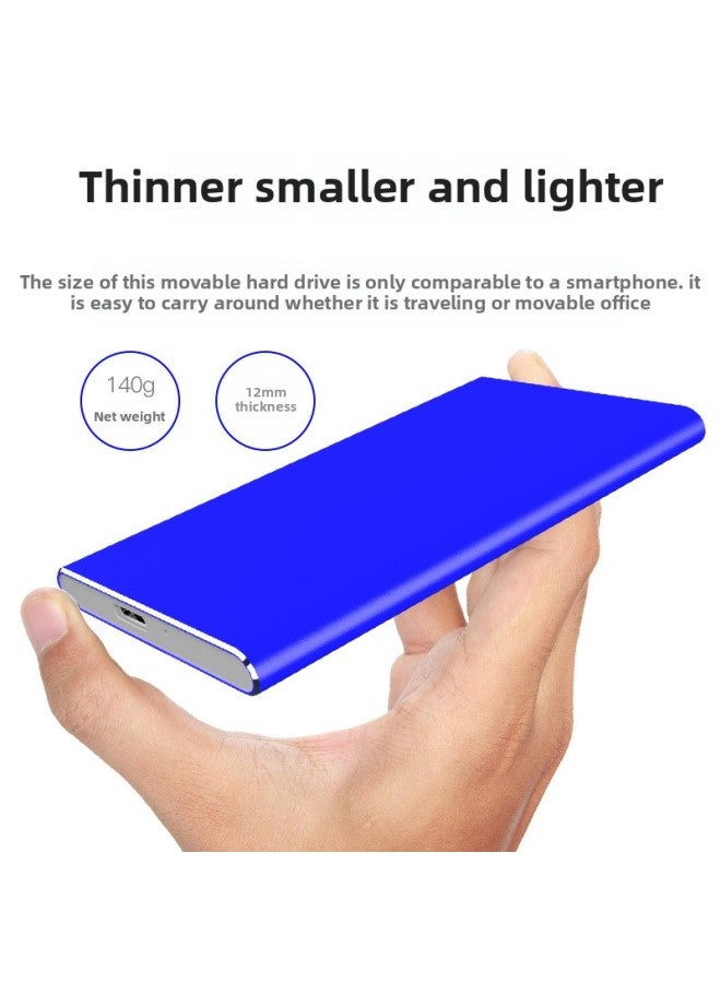 Aluminum Alloy 2.5 Inch Mobile Hard Disk 1TB500G High Speed USB3.0 Convenient And Exquisite Integrated Forming Technology And Beauty-Capacity:1TB-Interface:USB 3.0 - Image 3