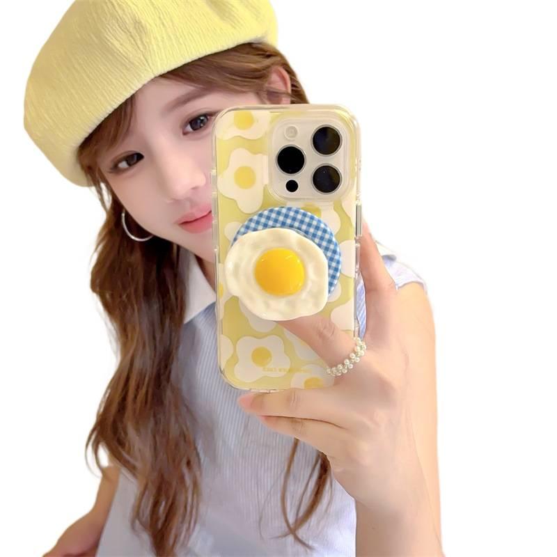 MagSafe iPhone 15 Pro Drop Protection Silicone for iPhone 15 15 Plus 15 Pro 15 Pro Max and Kickstand in Yellow - Image 2