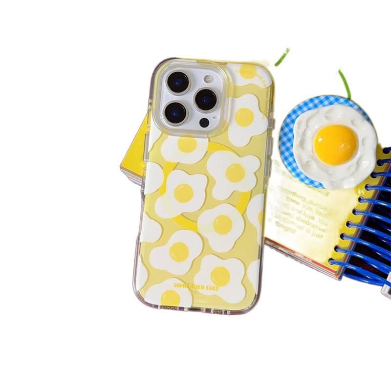 MagSafe iPhone 15 Pro Drop Protection Silicone for iPhone 15 15 Plus 15 Pro 15 Pro Max and Kickstand in Yellow - Image 1