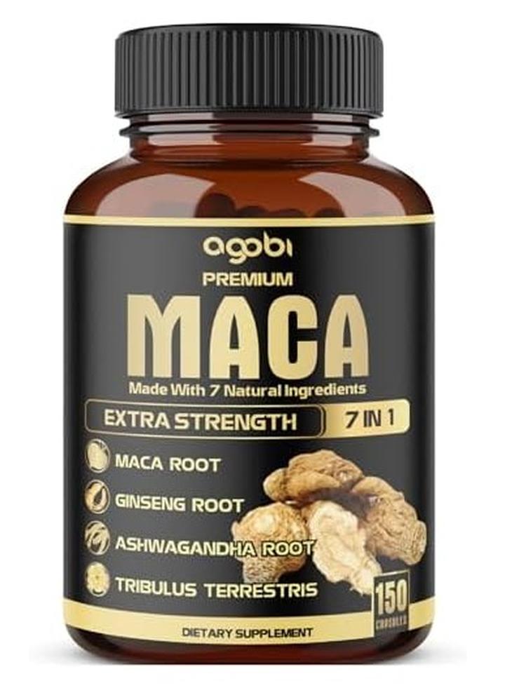 agobi أغوبي 7 في 1 ماكا روت 150 كبسولة - Image 1