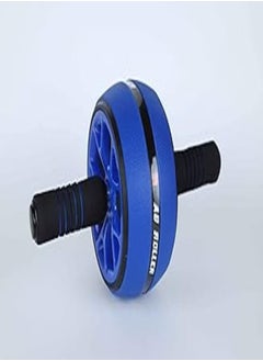 Generic Generic Exercise rolling wheel with handel blue and black 