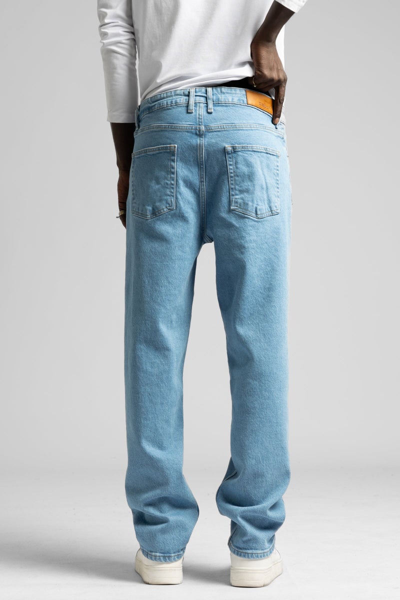 كاتش بنطال جينز أزرق فاتح فضفاض - Image 5