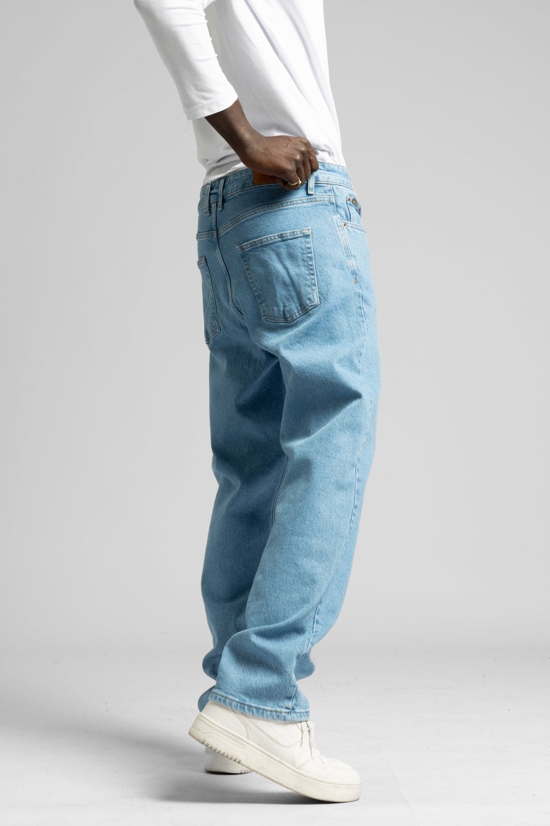 Catch Light Blue Baggy Fit Jeans - Image 3