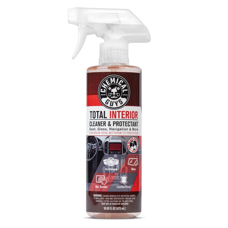 Chemical Guys Total Interior Cleaner & Protectant - Black Cherry, Car Cleaning Spray, Cleans and Protects Leather, Vinyl, Plastic, Rubber, and Glass, Safe for Trucks, SUVs, Jeeps, RVs & More - 16 oz - Image 1