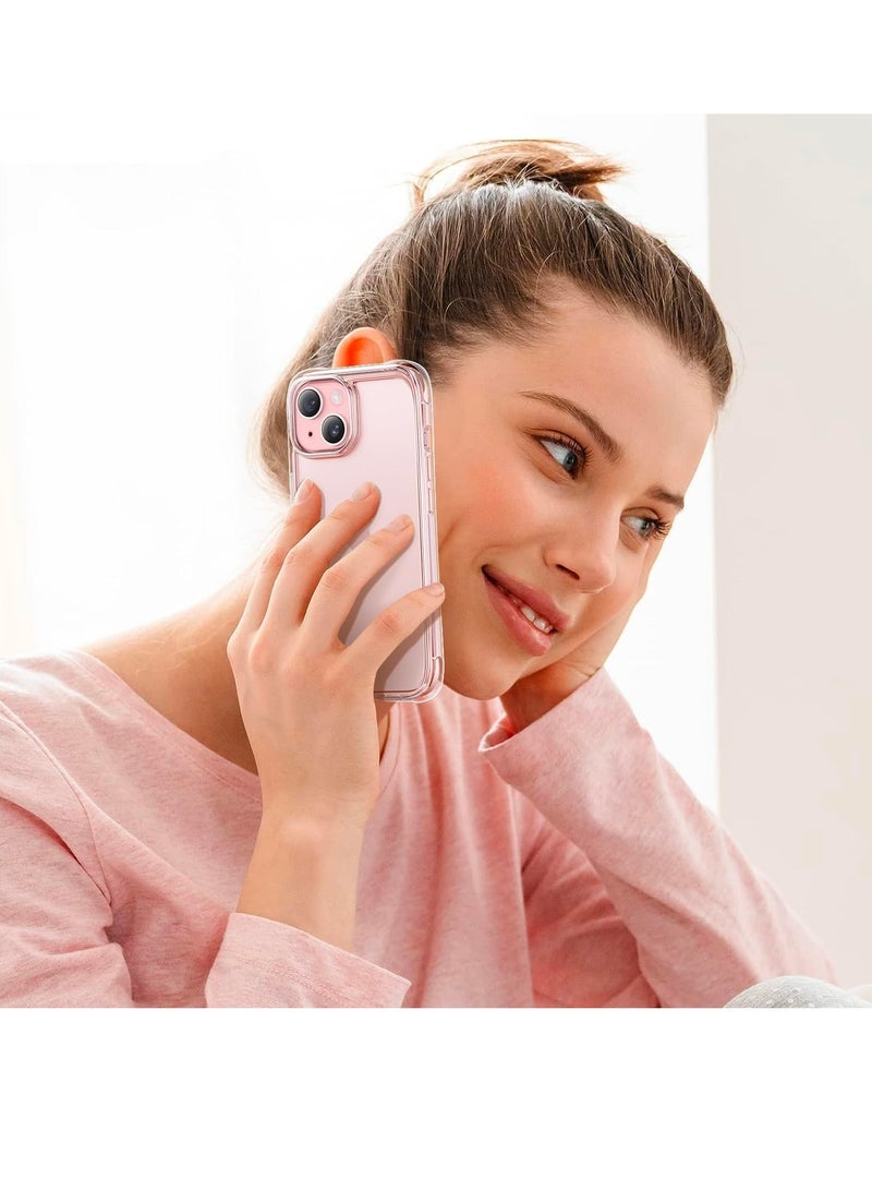 عام حافظة آيفون 15 شفافة، [ليست صفراء] [حماية من السقوط من الدرجة العسكرية] حافظة هاتف شفافة رفيعة لهاتف أبل آيفون 15 مع ممتص للصدمات 2023 - شفاف - Image 4