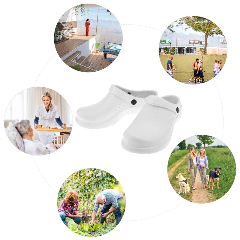 Unisex Garden Clogs Waterproof & Lightweight EVA Shoes Anti-slip Nursing Slippers Women or Men Sandals for Homelife Work - Image 3
