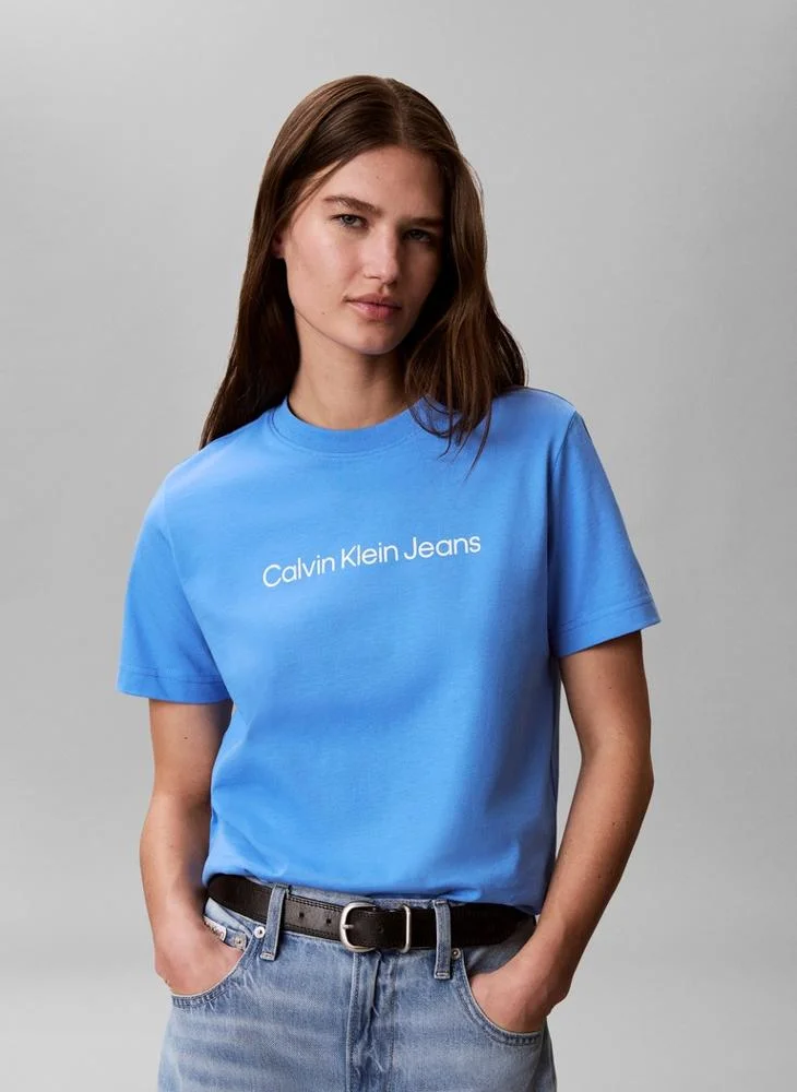 Linear Logo Crew Neck T-Shirt