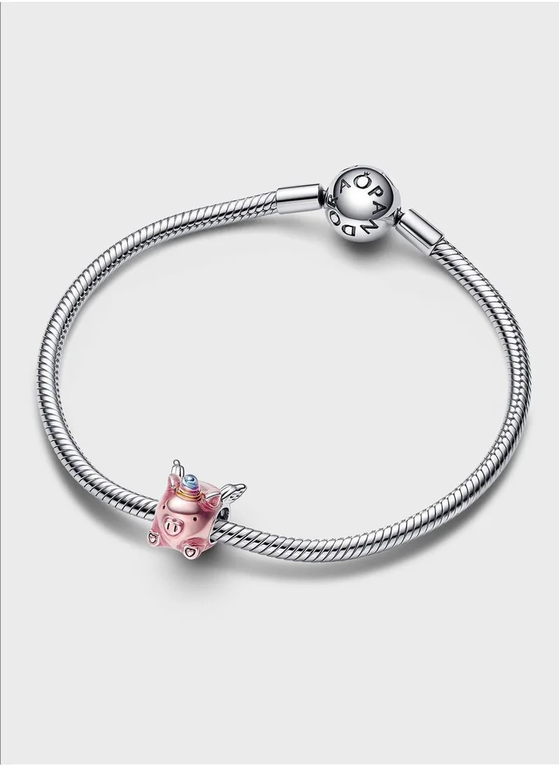 PANDORA Flying Pig Sterling Silver Charm