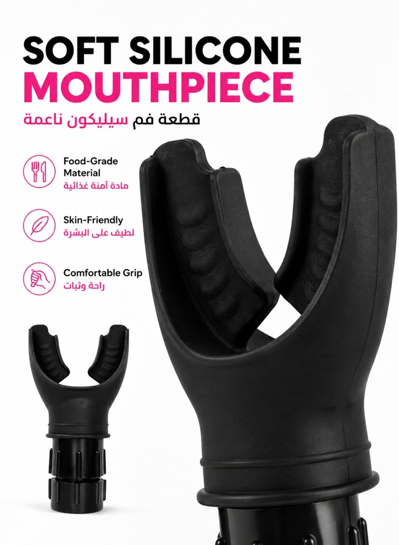 RUIYADA Spirometry Breathing Exercise Device, Lung Exerciser Device with Adjustable Resistance, Boost Lung Capacity & Abdominal Strength, Inspiratory Muscle Trainer Device O2 Lung Trainer - Image 3