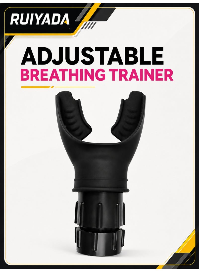 RUIYADA Spirometry Breathing Exercise Device, Lung Exerciser Device with Adjustable Resistance, Boost Lung Capacity & Abdominal Strength, Inspiratory Muscle Trainer Device O2 Lung Trainer - Image 1