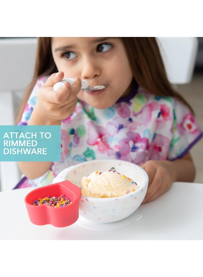 Bumkins Baby Silicone Little Dippers for Baby Bowls, Sauce Dish, Attaches to Dishes and Plates, Holds Dip and Sauce, Baby Led Weaning for Babies 6 Months (3-Pack) - Image 3