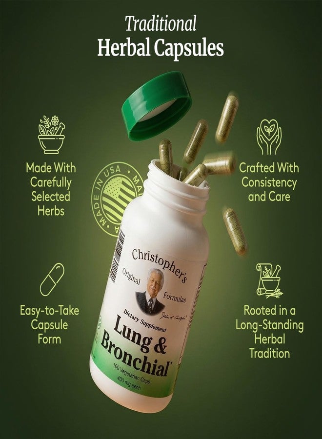 Christopher's Original Formulas Lung & Bronchial Formula - Lung Cleanse for Smokers - Supports Respiratory System with Synergistic Blend of Herbs - Image 5