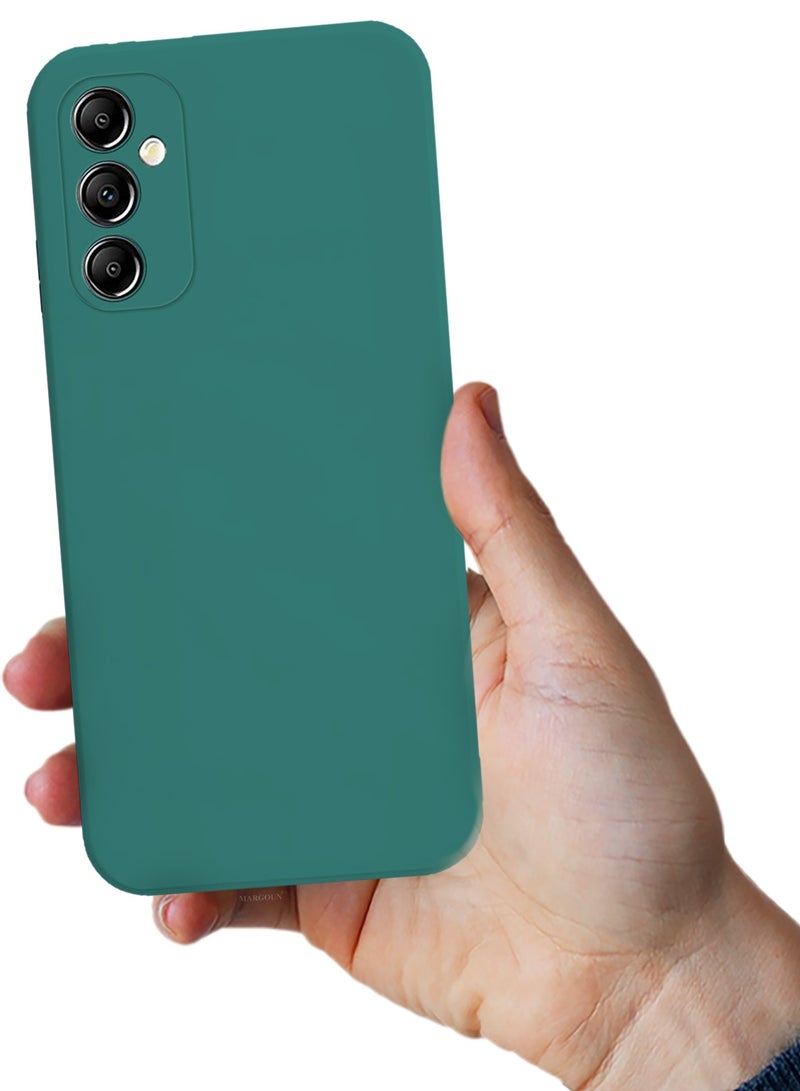 CATANES 2Packs Liquid Silicone Case for Samsung Galaxy A05s Protective Phone Case with Soft Anti-Scratch Microfiber Lining Utra Slim Drop Protection Phone Cover with 3D Screen Protector - Green - Image 5