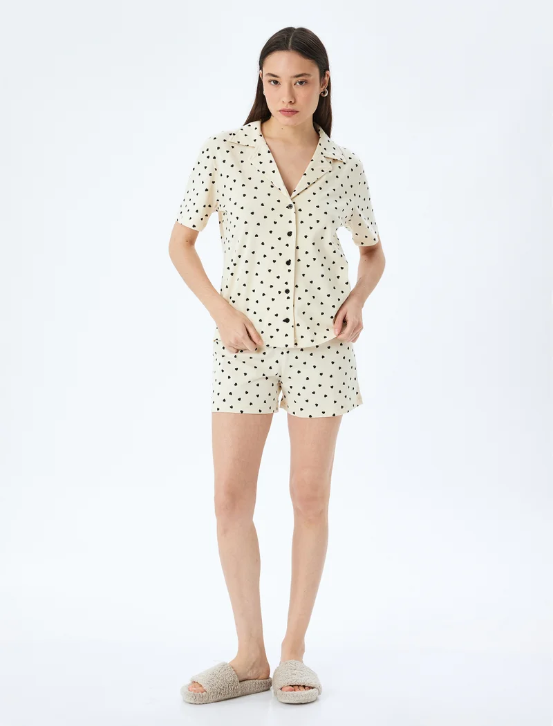 كوتون Shorts Pajama Set
