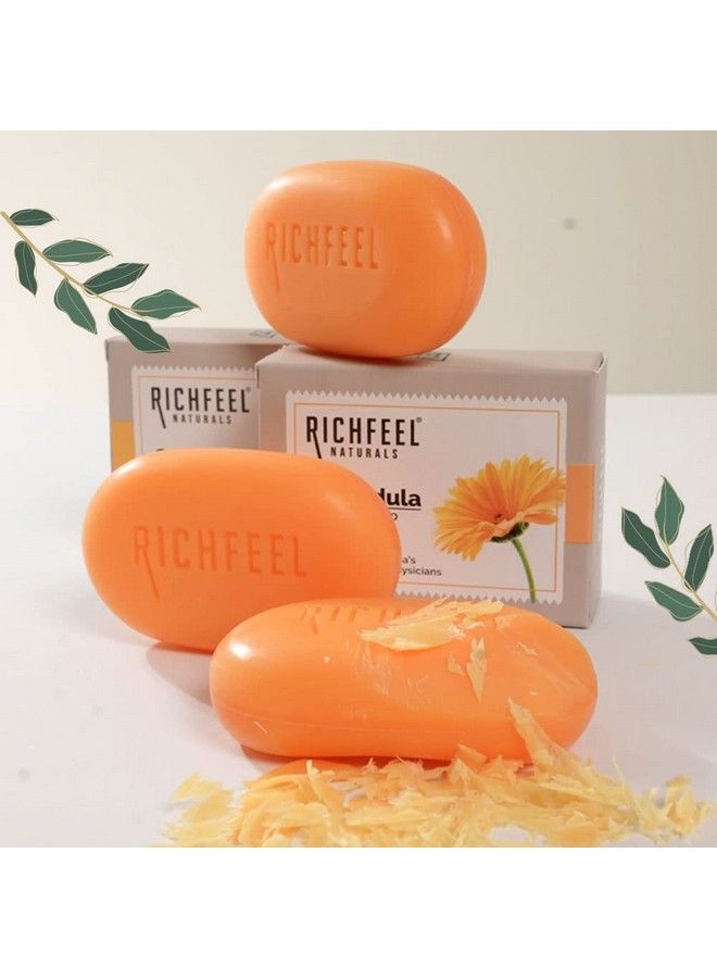 Richfeel صابون الآذريون المضاد لحب الشباب؛ للبشرة المعرضة لحب الشباب والبقع؛ تركيبة طبية؛ يساعد على تهدئة البشرة وتجديدها؛ 75 جرام (عبوة من 7 قطع) - Image 5