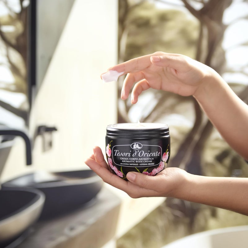 Tesori d'Oriente: "Orchidea Della Cina" ("China Orchid") Body Cream - 300 Ml (10us Fl Oz) [ Italian Import ] - Image 5