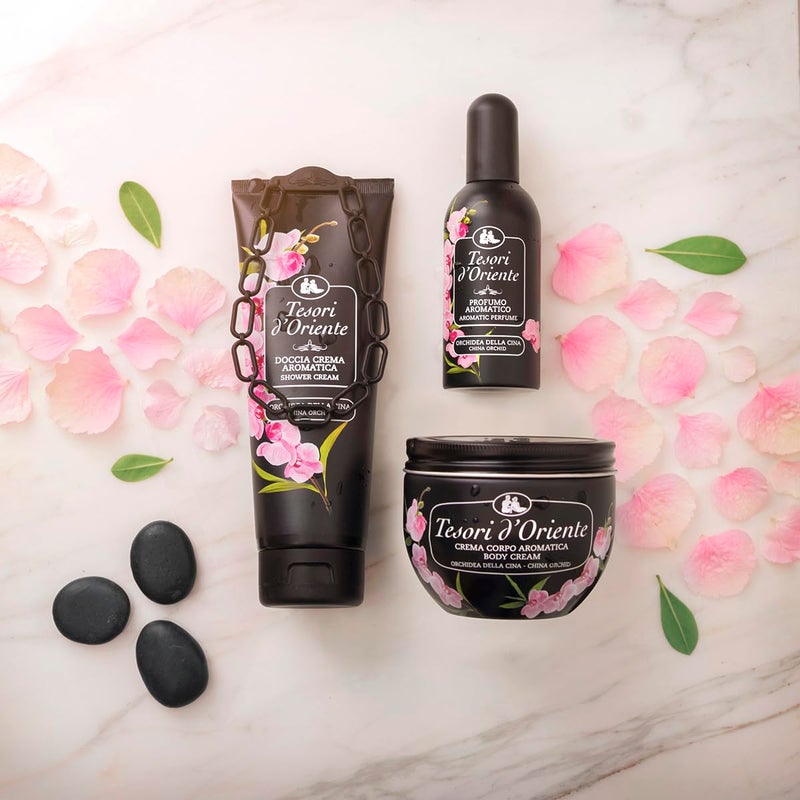Tesori d'Oriente: "Orchidea Della Cina" ("China Orchid") Body Cream - 300 Ml (10us Fl Oz) [ Italian Import ] - Image 4
