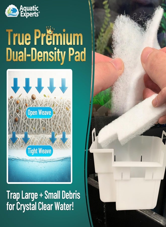 Aquatic Experts Aquarium Filter Floss for Fish Tank Filters - FilterFirst Aquarium Filter Pad - Media for Crystal Clear Water, (6 Pack, Tidal 110 Compatible) - Image 4
