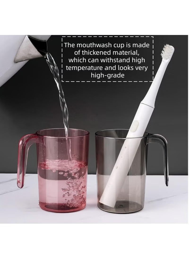 Arabest Toothbrush Holders for Bathrooms, Toothbrush Holder Wall Mounted with Toothpaste Dispenser,Electric Toothbrush Holder with Colorful Mouthwash Cup and Multiple Toothbrush Slots (4 Cups) - Image 4