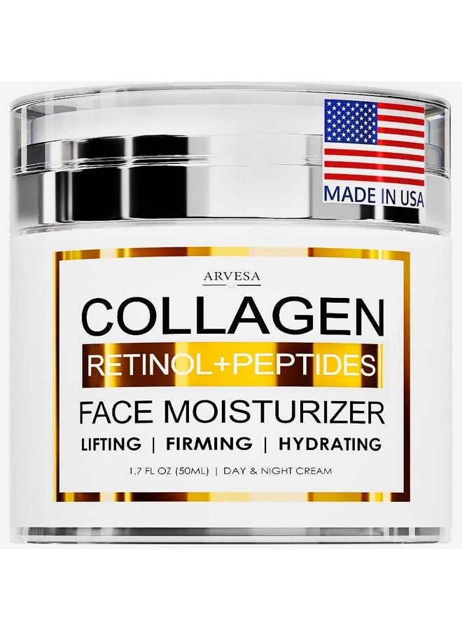 Arvesa Collagen Cream - Face Moisturizer - Anti Aging Face Cream - Wrinkle Cream for Women and Men with Retinol, Peptides and Hyaluronic Acid - Day and Night - Best Facial Moisturizer - Image 1