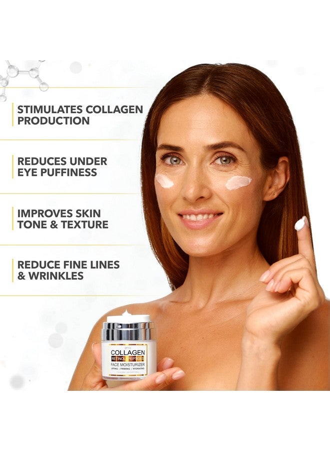 Arvesa Collagen Cream - Face Moisturizer - Anti Aging Face Cream - Wrinkle Cream for Women and Men with Retinol, Peptides and Hyaluronic Acid - Day and Night - Best Facial Moisturizer - Image 2