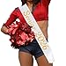 Partyprops 6 Pack White Senior 2026 Satin Sash 2026 Graduation Sash Finally Graduated Senior Cheer Sash Cheerleader Sash Competition Sash - Image 3