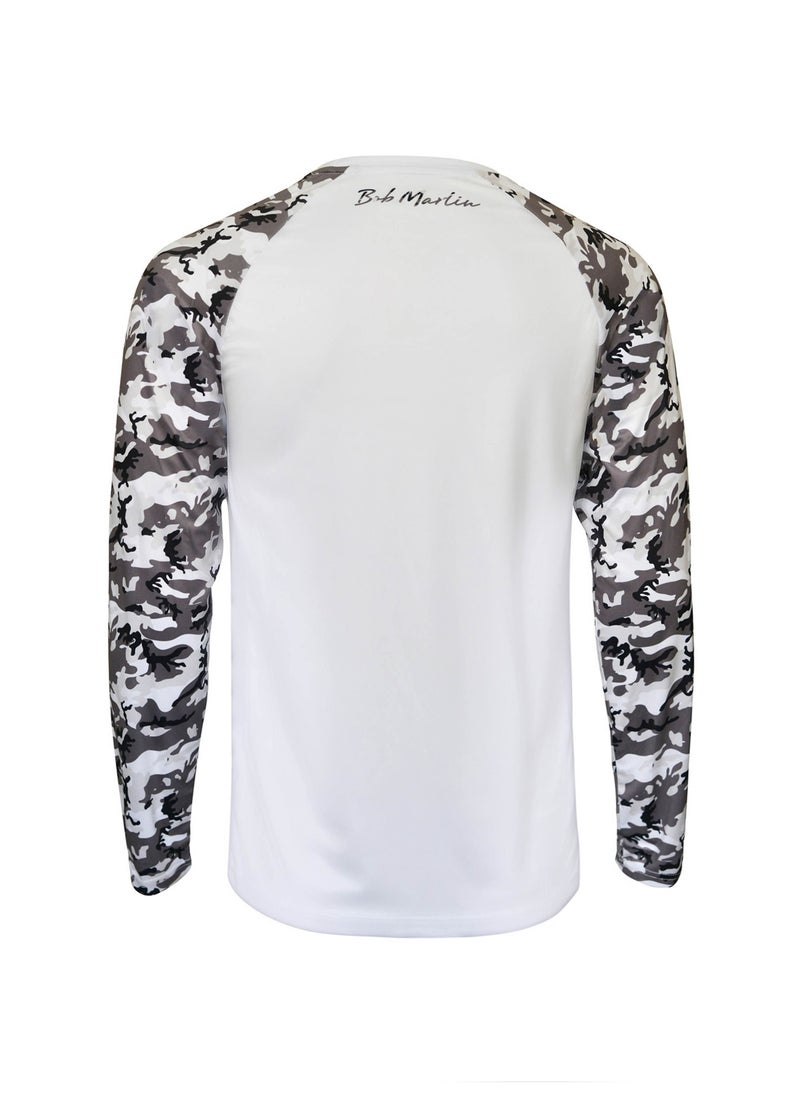BOB MARLIN - Marlin Performance Shirt Bob Camo Grey-Large - Image 1
