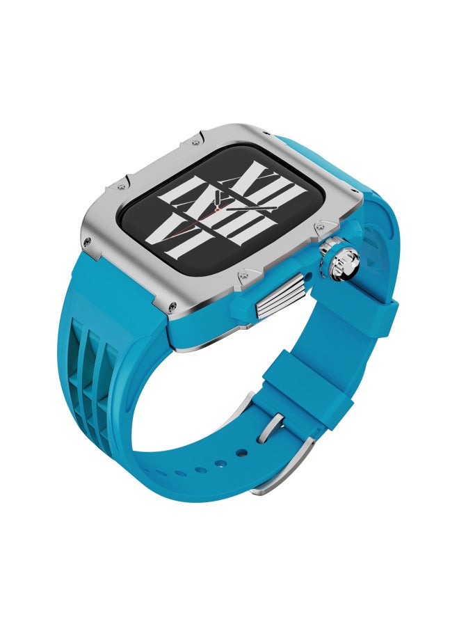 Apple Watch Modified Case For Apple Watch S9 Stainless Steel Case Silicone Strap Rm Richard - Image 1