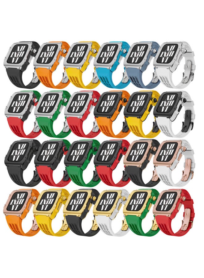 Apple Watch Modified Case For Apple Watch S9 Stainless Steel Case Silicone Strap Rm Richard - Image 2