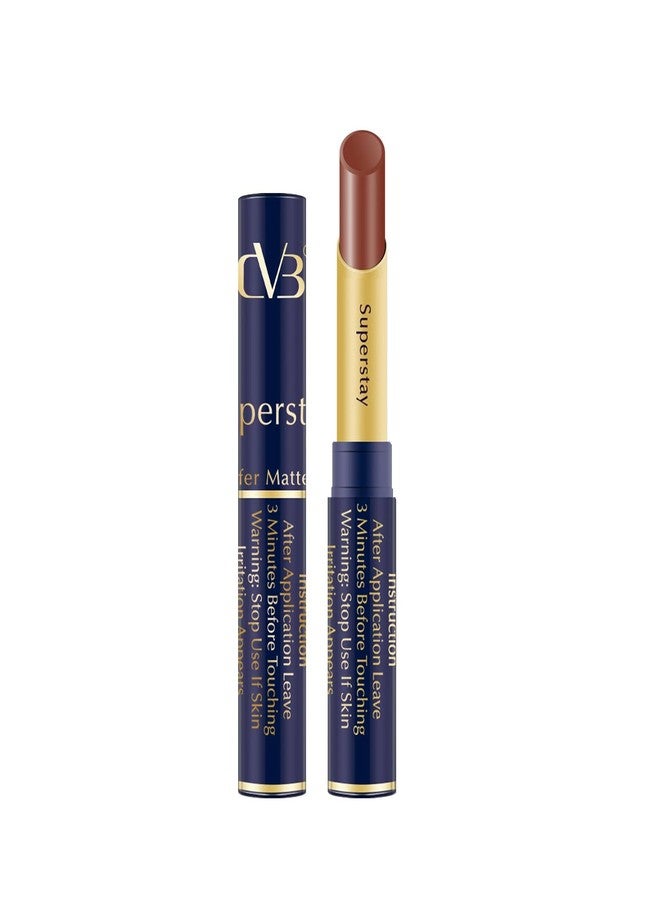 CVB SuperStay Matte Lipstick - No Transfer, Waterproof, Smudge-Proof & Full-Pigmented Lip Colour | Long-Lasting Lipstick for All Skin Tones, Shade: Bombshell - Image 1