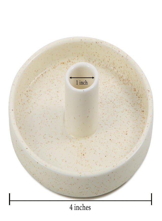 Lestino Palo Santo Holder, Ceramic Incense Burner for Palo Santo Wood or Scented Incense Stick, Beige - Image 2