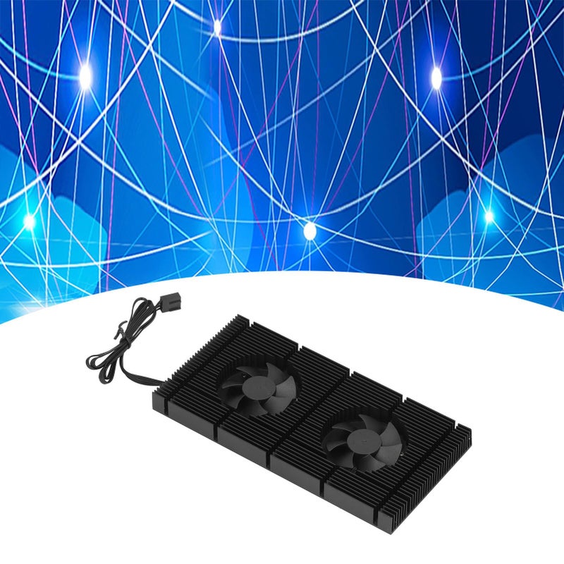 Dual PWM Fan VRAM Heatsink with 0.5mm Pad Adjustable Speed Backplane Memory Cooler for 3080 3070 - Image 4