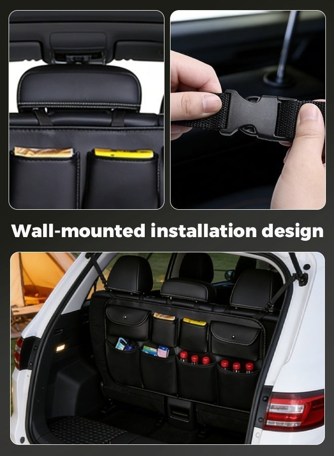 Arabayt Car trunk storage bag, seat back storage bag, multi-functional car mesh storage bag, rear seat storage bag - Image 5