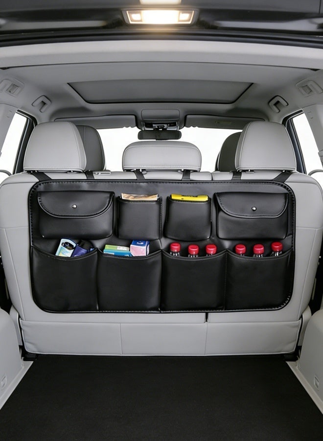 Arabayt Car trunk storage bag, seat back storage bag, multi-functional car mesh storage bag, rear seat storage bag - Image 1