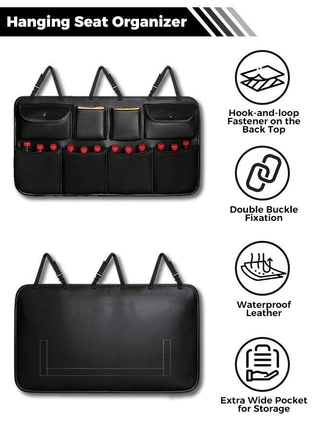 Arabayt Car trunk storage bag, seat back storage bag, multi-functional car mesh storage bag, rear seat storage bag - Image 2