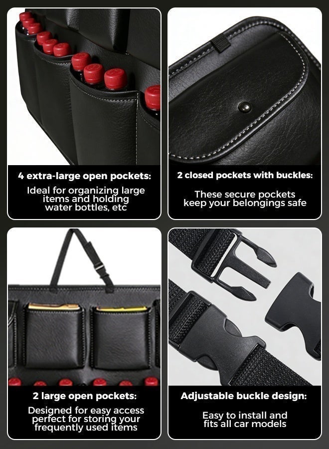 Arabayt Car trunk storage bag, seat back storage bag, multi-functional car mesh storage bag, rear seat storage bag - Image 3