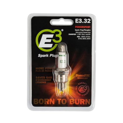 E3 Spark Plugs E3.32 Premium Powersports Spark Plug with DiamondFIRE Technology for Snowmobiles, Personal Watercraft and High-Performance Engines, 14mm, 0.500" Reach, Pack of 1 - Image 3