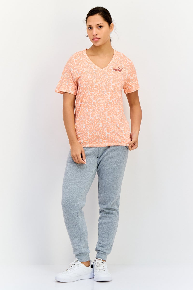 PUMA تي شيرت نسائي بأكمام قصيرة ومقاس مريح، متعدد الألوان - Image 4