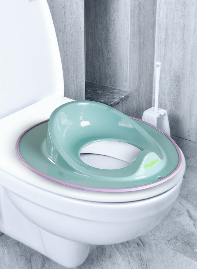 بيبي مقعد المرحاض للأطفال من بايبي تايني تريك | كرسي مقعد تدريب الأطفال على المرحاض، يناسب المراحيض الدائرية والبيضاوية، غير قابل للانزلاق مع مقعد واقي من الرذاذ للأطفال من سن 1 إلى 8 سنوات للأطفال والأولا - Image 2