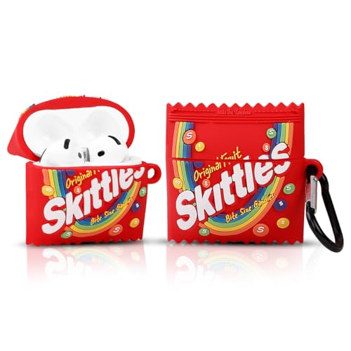 XMBYGY Cute Case for AirPods 4th Generation, for AirPods 4 Wireless Earbuds, XMBYGY Silicone Cartoon Charging Case Shockproof Protective Headphones Cover with Carabiner for Man Woman Teen - Image 1