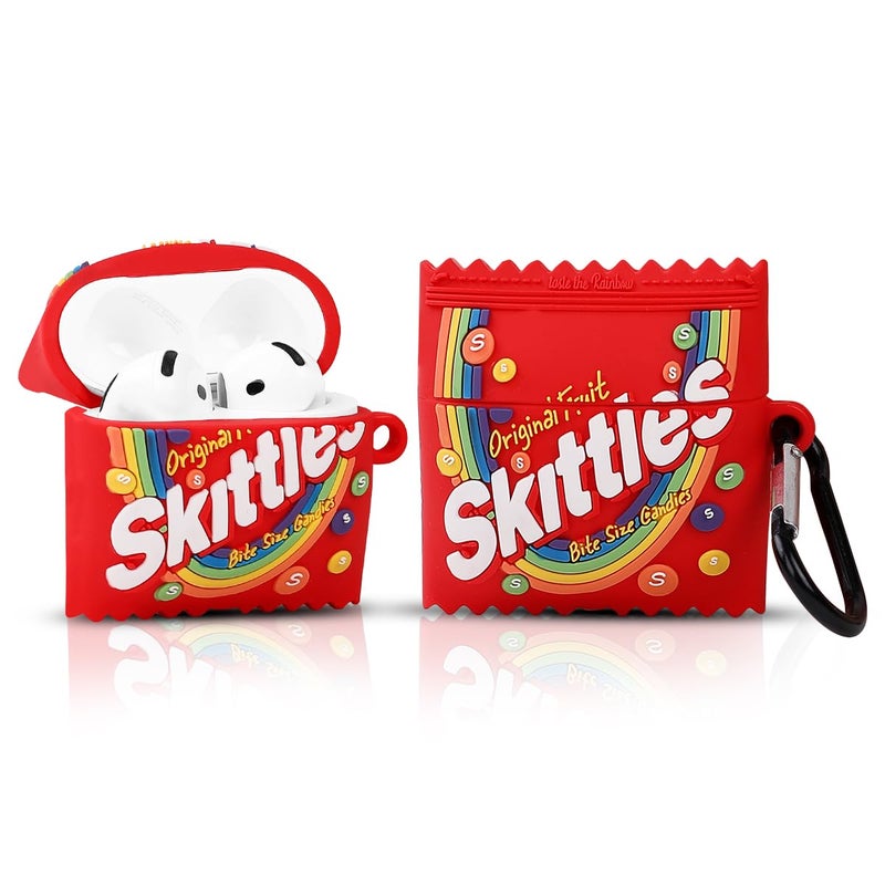 XMBYGY Cute Case for AirPods 4th Generation, for AirPods 4 Wireless Earbuds, XMBYGY Silicone Cartoon Charging Case Shockproof Protective Headphones Cover with Carabiner for Man Woman Teen - Image 5