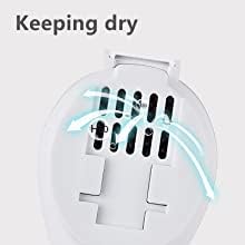YAGZON Toilet Brush Wall Mounted Toilet Cleaning Brushes Brushes for Bathroom Cleaning with Soft Bristle Can Also be Wall Hanged with Holder for Bathroom Cleaning Multi Color - Image 5