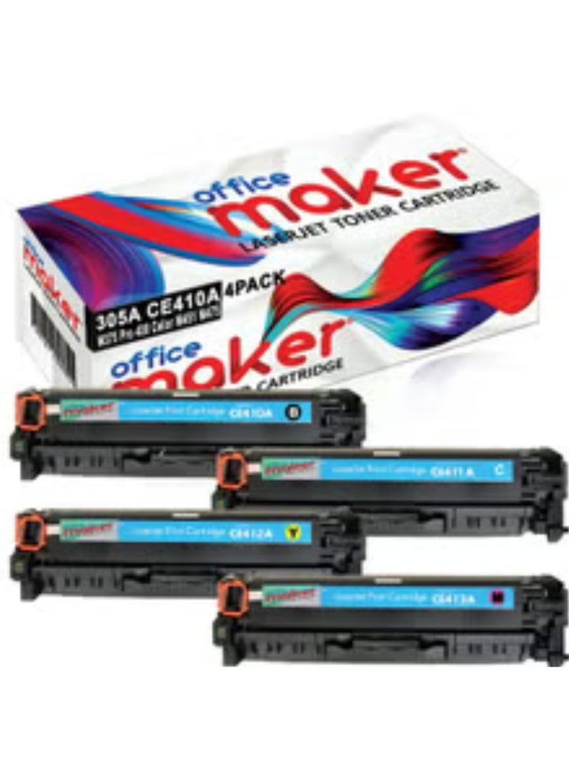 Office Maker Compatible Toner Set Multicolour - Image 1