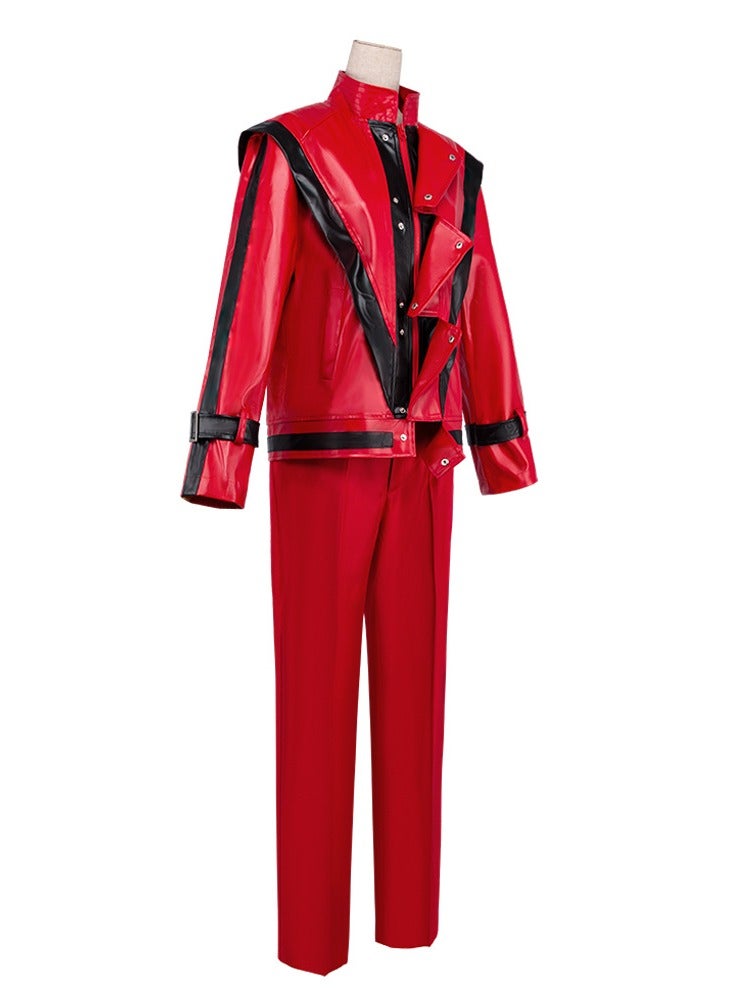 MJ Cosplay Costume Sparkly Stage Performance Outfit Multiple Children Sizes for Dance Show - Image 2